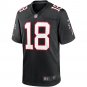 Men's Calvin Ridley Black Atlanta Falcons Throwback Game Jersey