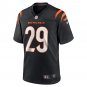 Men's Cam Taylor-Britt Black Cincinnati Bengals Game Player Jersey