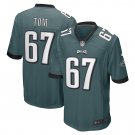 Men's Cameron Tom Midnight Green Philadelphia Eagles Game Player Jersey