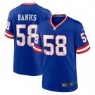Men's Carl Banks Royal New York Giants Classic Retired Player Game Jersey