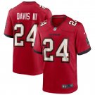 Men's Carlton Davis III Red Tampa Bay Buccaneers Game Player Jersey
