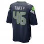 Men's Carson Tinker College Navy Seattle Seahawks Home Game Player Jersey