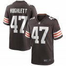 Men's Charley Hughlett Brown Cleveland Browns Game Jersey