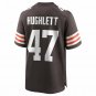 Men's Charley Hughlett Brown Cleveland Browns Game Jersey