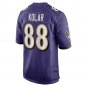 Men's Charlie Kolar Purple Baltimore Ravens Player Game Jersey