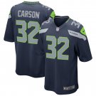 Men's Chris Carson Navy Seattle Seahawks Game Player Jersey