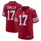 Men's Chris Conley Scarlet San Francisco 49ers Game Jersey
