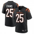 Men's Chris Evans Black Cincinnati Bengals Game Jersey