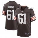 Men's Chris Odom Brown Cleveland Browns Game Player Jersey