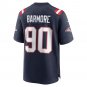 Men's Christian Barmore Navy New England Patriots Player Game Jersey