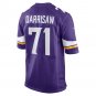 Men's Christian Darrisaw Purple Minnesota Vikings Game Jersey