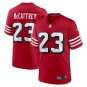 Men's Christian McCaffrey Scarlet San Francisco 49ers Alternate Game Player Jersey