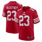 Men's Christian McCaffrey Scarlet San Francisco 49ers Game Player Jersey