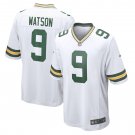 Men's Christian Watson White Green Bay Packers Game Jersey
