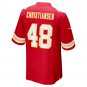 Men's Cole Christiansen Red Kansas City Chiefs Game Player Jersey