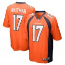 Men's Corliss Waitman Orange Denver Broncos Game Player Jersey