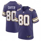 Men's Cris Carter Purple Minnesota Vikings Classic Retired Player Game Jersey