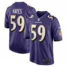 Men's Daelin Hayes Purple Baltimore Ravens Game Jersey