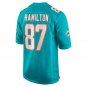 Men's DaeSean Hamilton Aqua Miami Dolphins Home Game Player Jersey