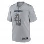 Men's Dak Prescott Gray Dallas Cowboys Atmosphere Fashion Game Jersey