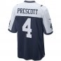 Men's Dak Prescott Navy Dallas Cowboys Alternate Game Team Jersey