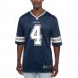 Men's Dak Prescott Navy Dallas Cowboys Game Team Jersey