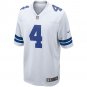 Men's Dak Prescott White Dallas Cowboys Game Team Jersey