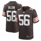 Men's Dakota Allen Brown Cleveland Browns Game Player Jersey