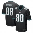 Men's Dallas Goedert Black Philadelphia Eagles Game Jersey