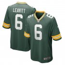 Men's Dallin Leavitt Green Green Bay Packers Game Player Jersey