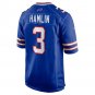 Men's Damar Hamlin Royal Buffalo Bills Game Jersey