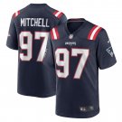 Men's DaMarcus Mitchell Navy New England Patriots Game Player Jersey