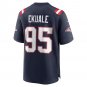 Men's Daniel Ekuale Navy New England Patriots Game Player Jersey