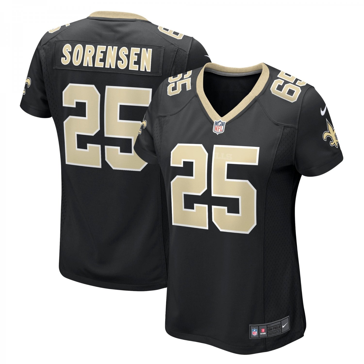Men's Daniel Sorensen Black New Orleans Saints Player Game Jersey