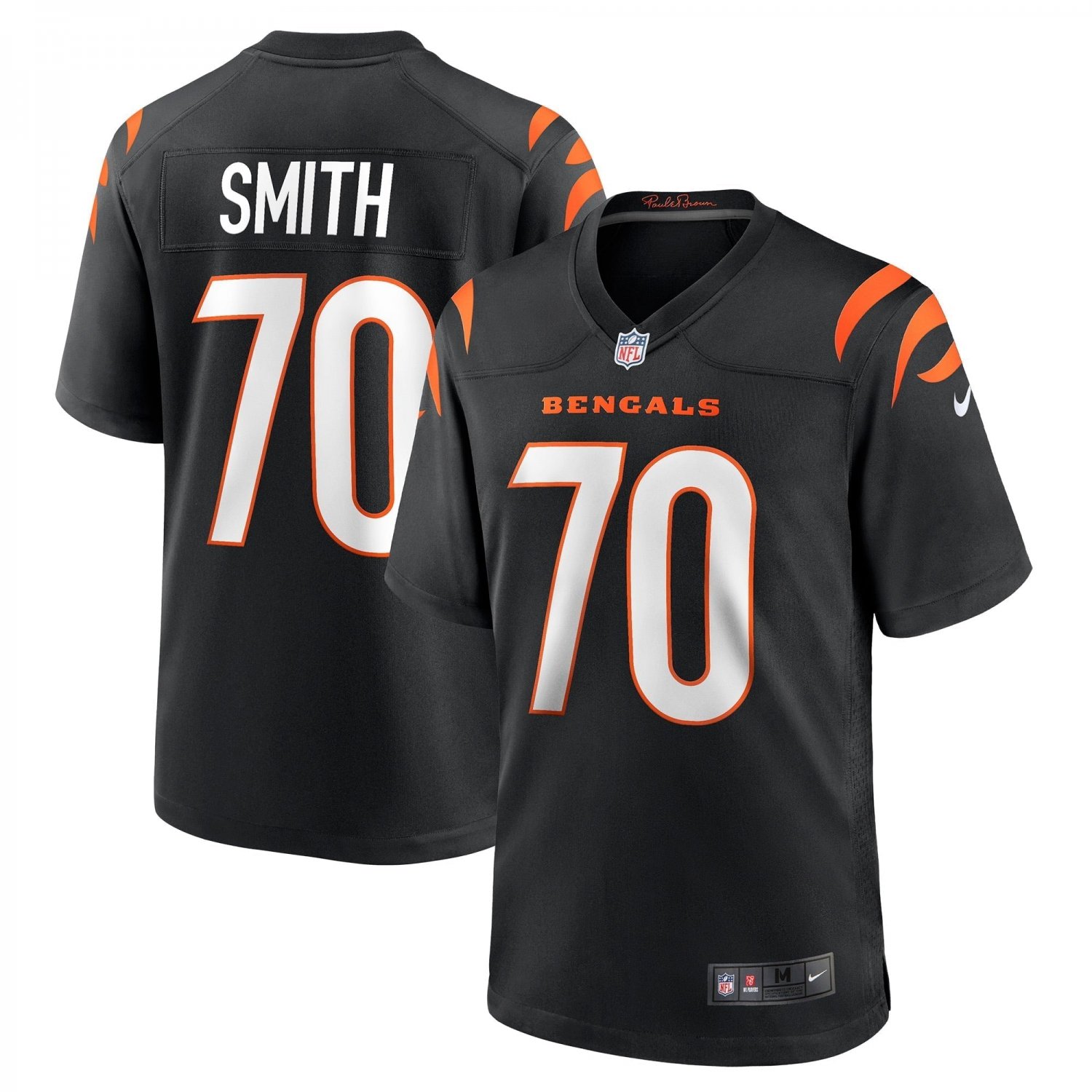 Men's D'Ante Smith Black Cincinnati Bengals Game Jersey