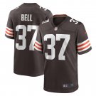 Men's D'Anthony Bell Brown Cleveland Browns Game Player Jersey