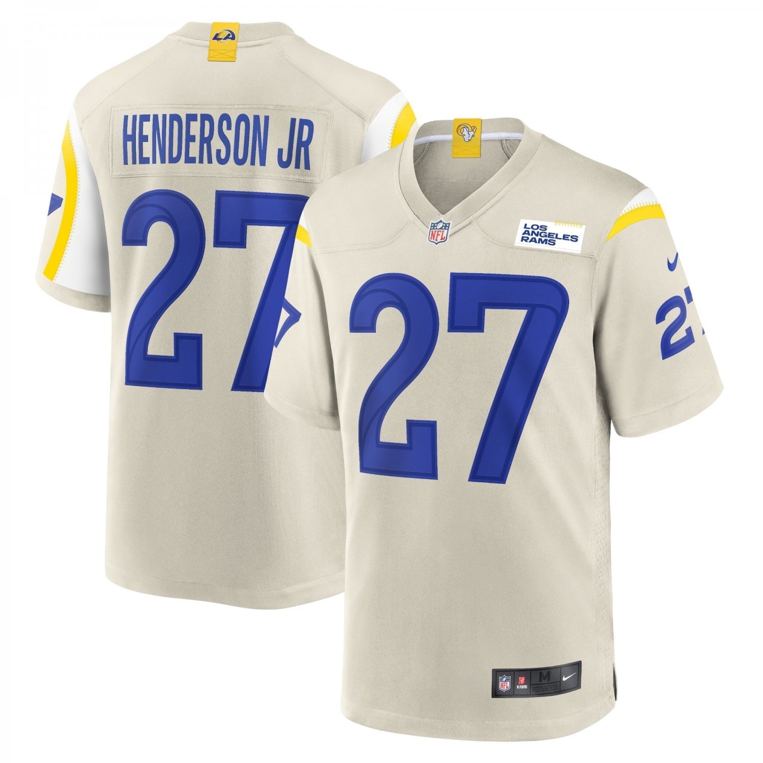 Men's Darrell Henderson Jr. Bone Los Angeles Rams Player Game Jersey