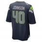 Men's Darryl Johnson College Navy Seattle Seahawks Game Player Jersey