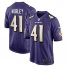 Men's Daryl Worley Purple Baltimore Ravens Game Player Jersey