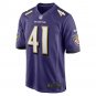Men's Daryl Worley Purple Baltimore Ravens Game Player Jersey