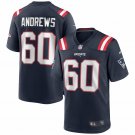 Men's David Andrews Navy New England Patriots Game Jersey