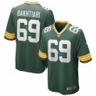 Men's David Bakhtiari Green Green Bay Packers Game Jersey