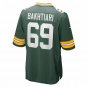 Men's David Bakhtiari Green Green Bay Packers Game Jersey