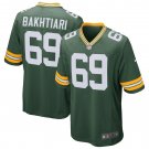 Men's David Bakhtiari Green Green Bay Packers Game Player Jersey