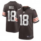 Men's David Bell Brown Cleveland Browns Game Jersey