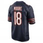 Men's David Moore Navy Chicago Bears Game Player Jersey