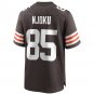 Men's David Njoku Brown Cleveland Browns Player Game Jersey