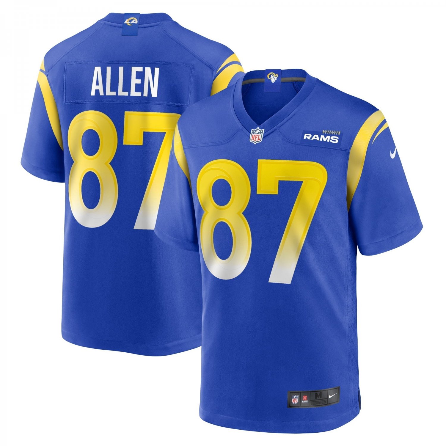 Men's Davis Allen Royal Los Angeles Rams Home Game Jersey