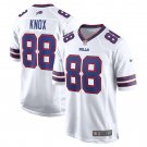 Men's Dawson Knox White Buffalo Bills Away Game Player Jersey