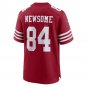 Men's Dazz Newsome Scarlet San Francisco 49ers Team Game Jersey